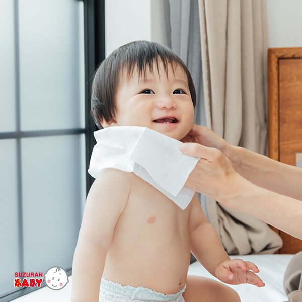  Khăn khô cotton thiên nhiên Suzuran Japan 80 miếng 