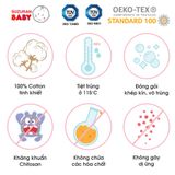  Bông thấm hút kháng khuẩn Suzuran Japan - 120 miếng/gói 