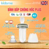  Bình bóp chống hóc Plus kidsme Màu Ri từ 04 tháng tuổi 