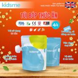  Bộ túi bóp thức ăn với ti nhai nối Kidsme - Cho bé từ 4 tháng tuổi 