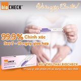  Combo 5 bút thử thai Biocheck tặng ngay 1 hộp que thử rụng trứng Biocheck 