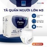  Tã quần người lớn cao cấp Abena Pants Premium siêu thấm hút lên đến 2.4 lít thoải mái để ngủ qua đêm- (Gói 15 miếng) 