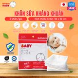  Khăn sữa Chitosan kháng khuẩn Suzuran Japan - 10 cái/gói 