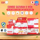  [ Có quà ] -Combo Suzuran 8 Món Cao Cấp Tiệt Trùng Kháng Khuẩn Đi Sinh Tiện Lợi An Toàn Cho Mẹ Và Bé 