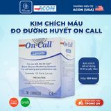  Kim chích máu thử đường huyết Acon On-call Plus không đau (100 kim / hộp) 