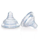  [ Quà Tặng ]  Núm ti bình sữa kim cương cổ rộng kidsme - 2 cái 