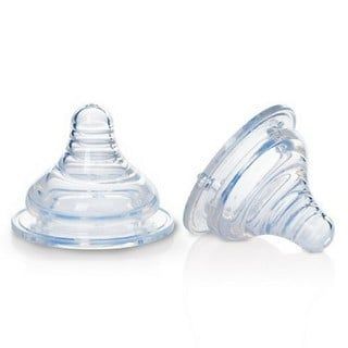  [ Quà Tặng ]  Núm ti bình sữa kim cương cổ rộng kidsme - 2 cái 