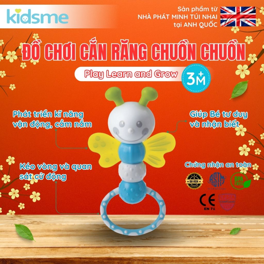  Đồ chơi cắn răng chuồn chuồn bé yêu kidsme 