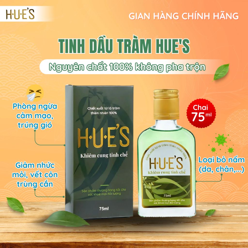  [CHÍNH HÃNG] Dầu Tràm H.U.E'S (Huế) - Khiêm Cung Tinh Chế 