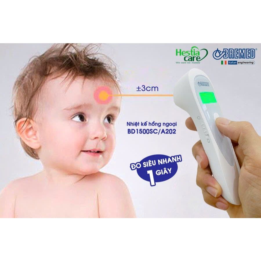  [ Chính Hãng ] Nhiệt Kế hồng ngoại đo trán không tiếp xúc Tiện Lợi An toàn cho bé  BD1500SC/A202 