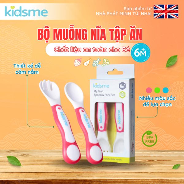  Bộ muỗng nĩa tập ăn Kidsme - 9831 