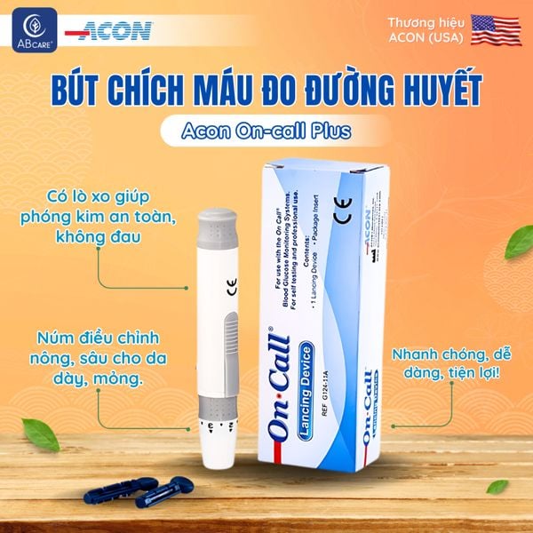  Bút chích máu đo đường huyết Acon On-call 