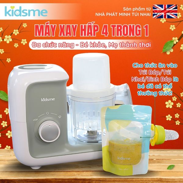  Máy Xay Hấp Thức Ăn 4 Trong 1 Kidsme Cho Bé 