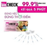 Combo 5 bút thử thai Biocheck tặng ngay 1 hộp que thử rụng trứng Biocheck 