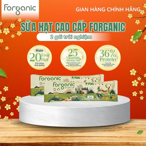  Combo Trải Nghiệm Gói Sữa Hạt Cao Cấp Forganic -  (Đa Dưỡng Chất + Bữa Ăn Thay Thế) 