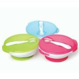 Bộ tô chống trượt kèm muỗng báo nhiệt kidsme - 9832 