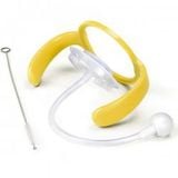  Bộ phụ kiện bình sữa cổ rộng kidsme (bàn chải/nắp/quai cầm/ống hút) - Màu chanh, 160241 