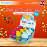  Đồ chơi nhà tắm con vịt đáng yêu kích thích khám phá bơi lội cho bé kidsme 