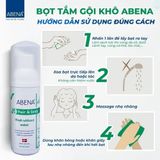  Combo Dầu gội tắm khô Abena tặng kèm 5 găng lau giúp làm sạch dịu nhẹ an toàn cho da - Nhập Khẩu Đan Mạch (Chai 200m ) 
