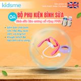  Bộ phụ kiện bình sữa kim cương cổ rộng kidsme 