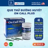  Que thử đường huyết ACON On Call Plus hộp 25 - 50 que 