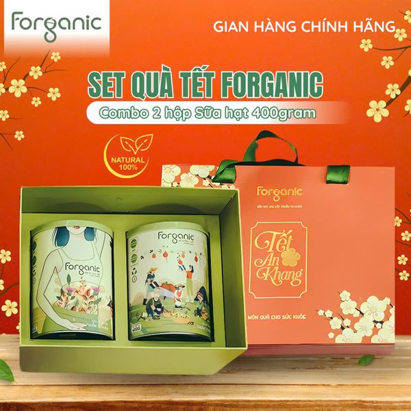  Sữa Hạt Forganic Đa dưỡng chất, Và Bữa Ăn Thay Thế bổ sung đạm và vitamin - Lon 800gr 