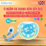  Ti ngậm dạ quang kèm dây đeo Kidsme 
