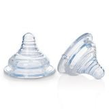  [ Mua 2 tặng 1 ] Núm ti bình sữa kim cương cổ rộng kidsme - 2 cái 