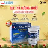  Que thử đường huyết ACON On Call Plus hộp 25 - 50 que 
