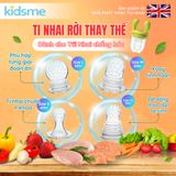  Bộ ti rời lỗ chữ thập thay thế Bình Bóp kidsme - Từ 04 Tháng Tuổi - 160365 