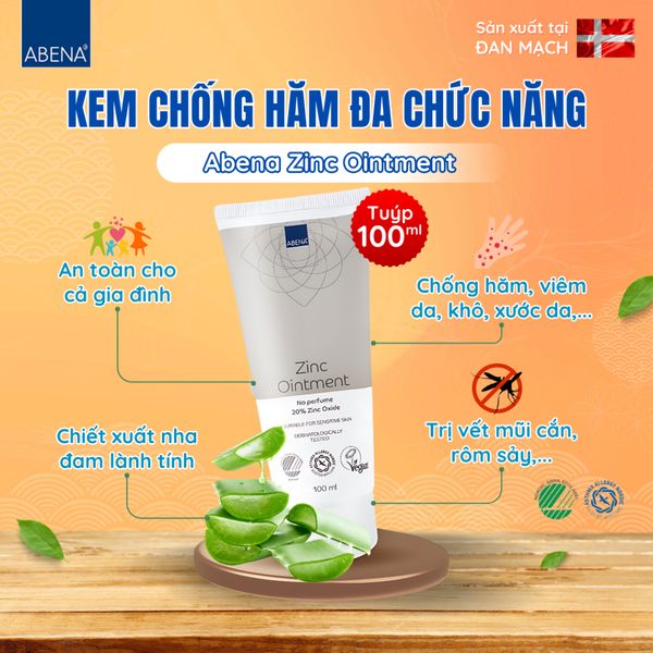  Kem đa năng Abena Zinc Ointment - Nhập Khẩu Đan Mạch 