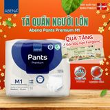  Tã quần người lớn Abena Pants Premium M1 Gói 15 miếng thấm hút 1.400ml - Nhập khẩu Đan Mạch 