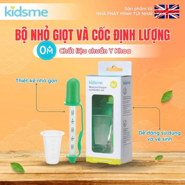  Bộ nhỏ giọt và cốc định lượng Kidsme- 210147 