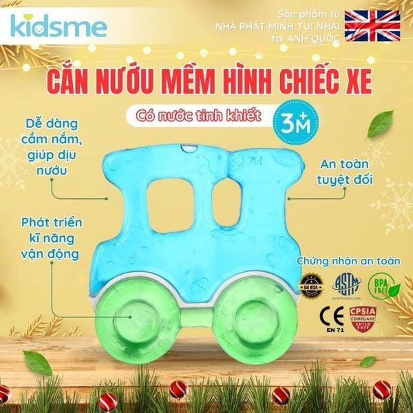  Cắn nướu mềm có nước hình xe kidsme 