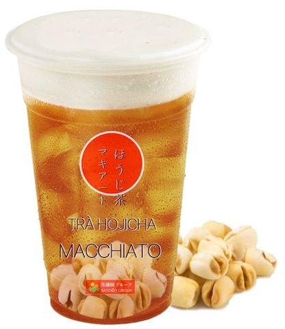 Trà sữa Hojicha Macchiato
