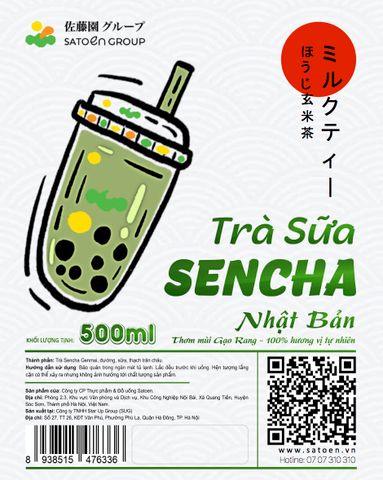 Trà sữa Gạo Rang Sencha