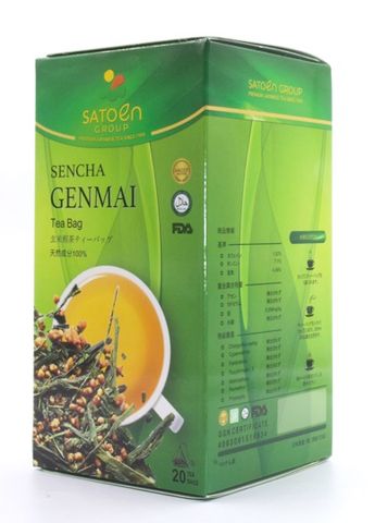 Trà túi lọc Sencha Gạo Rang 50g