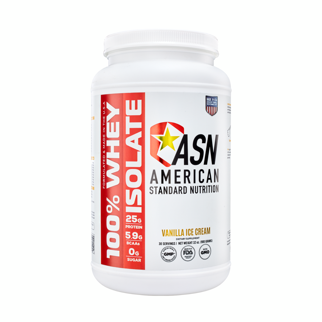 ASN 100 WHEY PROTEIN ISOLATE VANILLA ICE CREAM Flavor