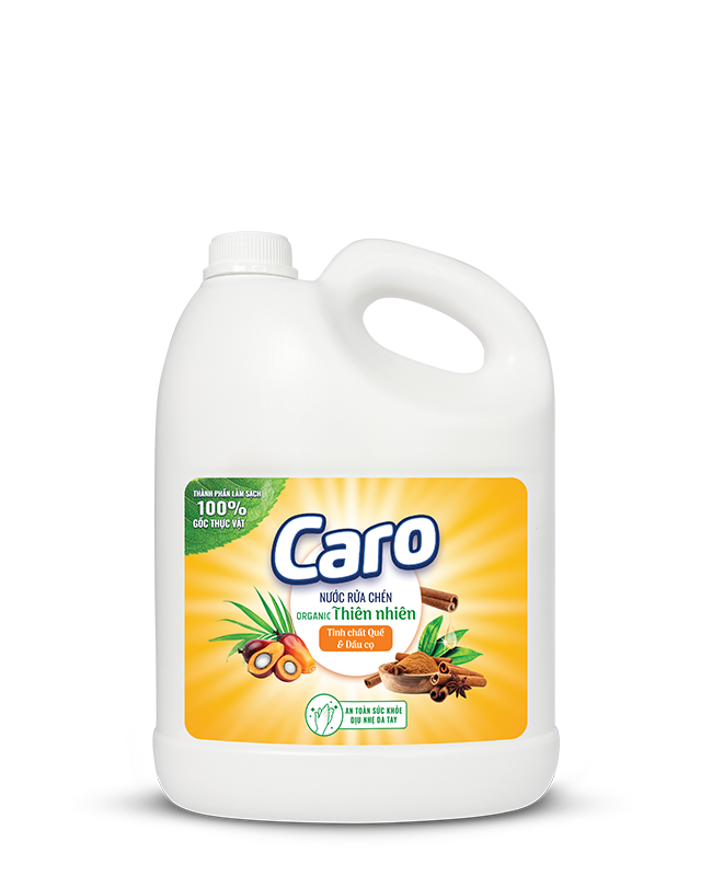 Nước rửa chén CARO Thiên nhiên Tinh chất Quế 3.4kg