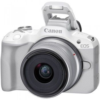 Canon EOS R50 + RF 18-45mm STM Mới 100% (Màu Trắng) | Chính Hãng