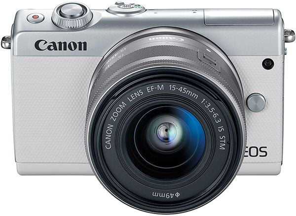 Canon EOS M100 + + 15-45mm (Màu trắng ), Mới 98%
