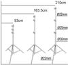 Chân đèn INOX Qihe J220S