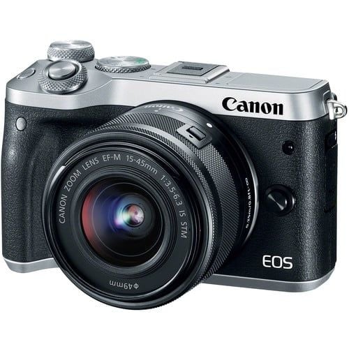 Canon EOS M6 + 15-45mm STM (Màu bạc), Mới 100%