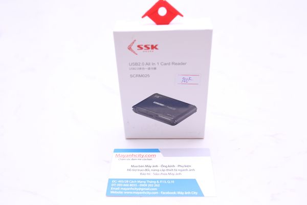 Đầu đọc thẻ nhớ đa năng SSK SCRM025 All In 1 Card Reader III, Mới 100%