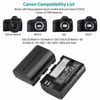 Pin RAVPower LP-E6N for Canon EOS 5D Mark IV, 5D Mark III, 5DS, 5DS R, 5D Mark II, 6D Mark II, 7D Mark II, 7D, 80D, 70D, 60D, 6D......