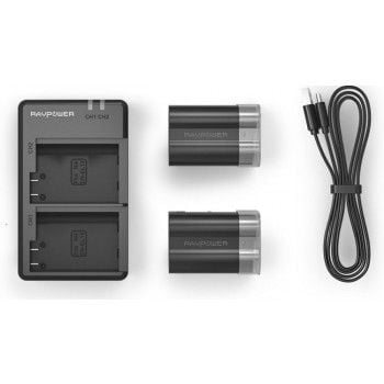 Bộ 2 Pin + 1 Sạc RAVPower EN-EL15 for Nikon, Mới 100%