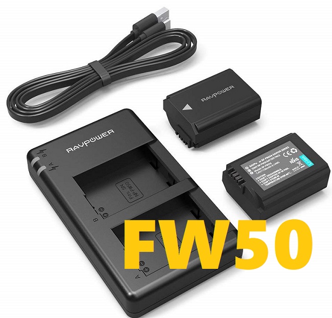 Bộ pin sạc RAVPower FW-50 cho Sony (A6000,A6400,A7II,A7RII.A7SII