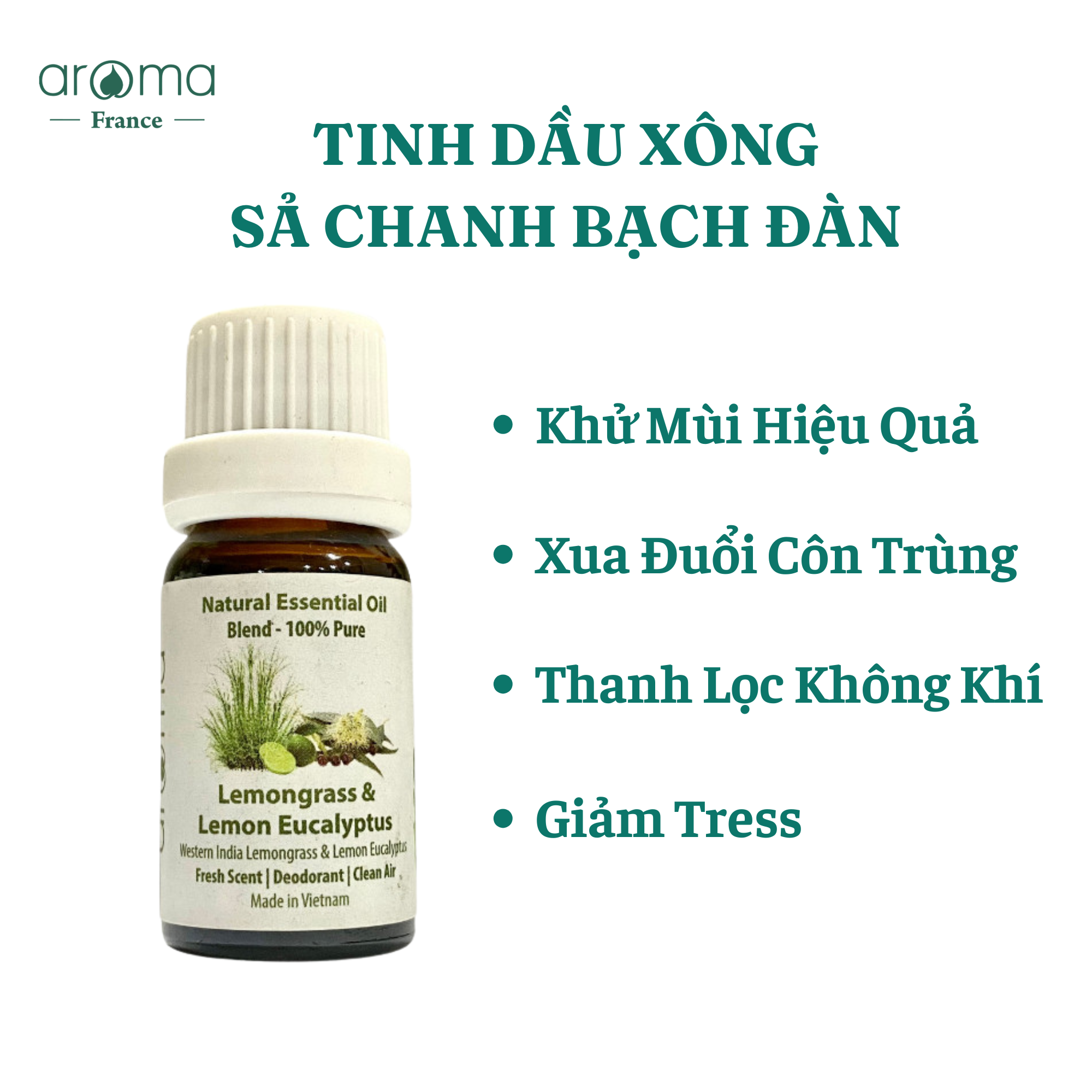 Tinh Dầu Sả Chanh Bạch Đàn Chanh Aroma Lemongrass Lemon Eucalyptus – Sự Lựa Chọn Tinh Khiết Từ Thiên Nhiên