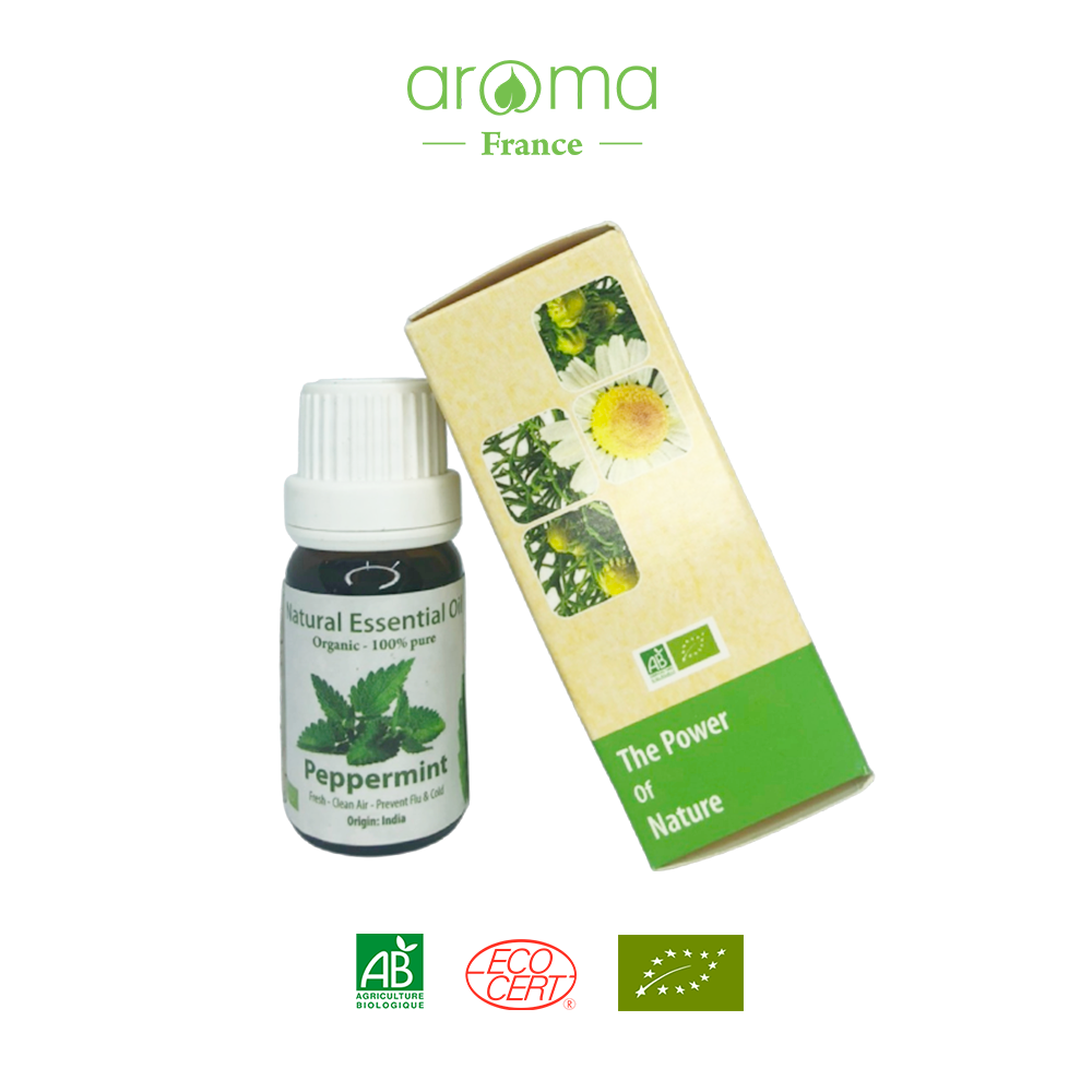 Tinh Dầu Hữu Cơ Bạc Hà Pháp - Eco Peppermint Essential Oil - Tinh dầu bạc hà, tinh dầu xông nhà, tinh dầu thơm nhà