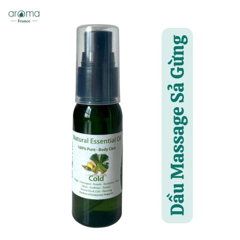 Dầu massage thư giãn, dầu xoa bóp, dầu massage dễ ngủ, dầu massage sả gừng - Cold body oil